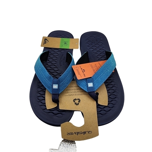 Quiksilver Men's Lanai Flip-Flops Blue- 9 - Picture 3 of 7